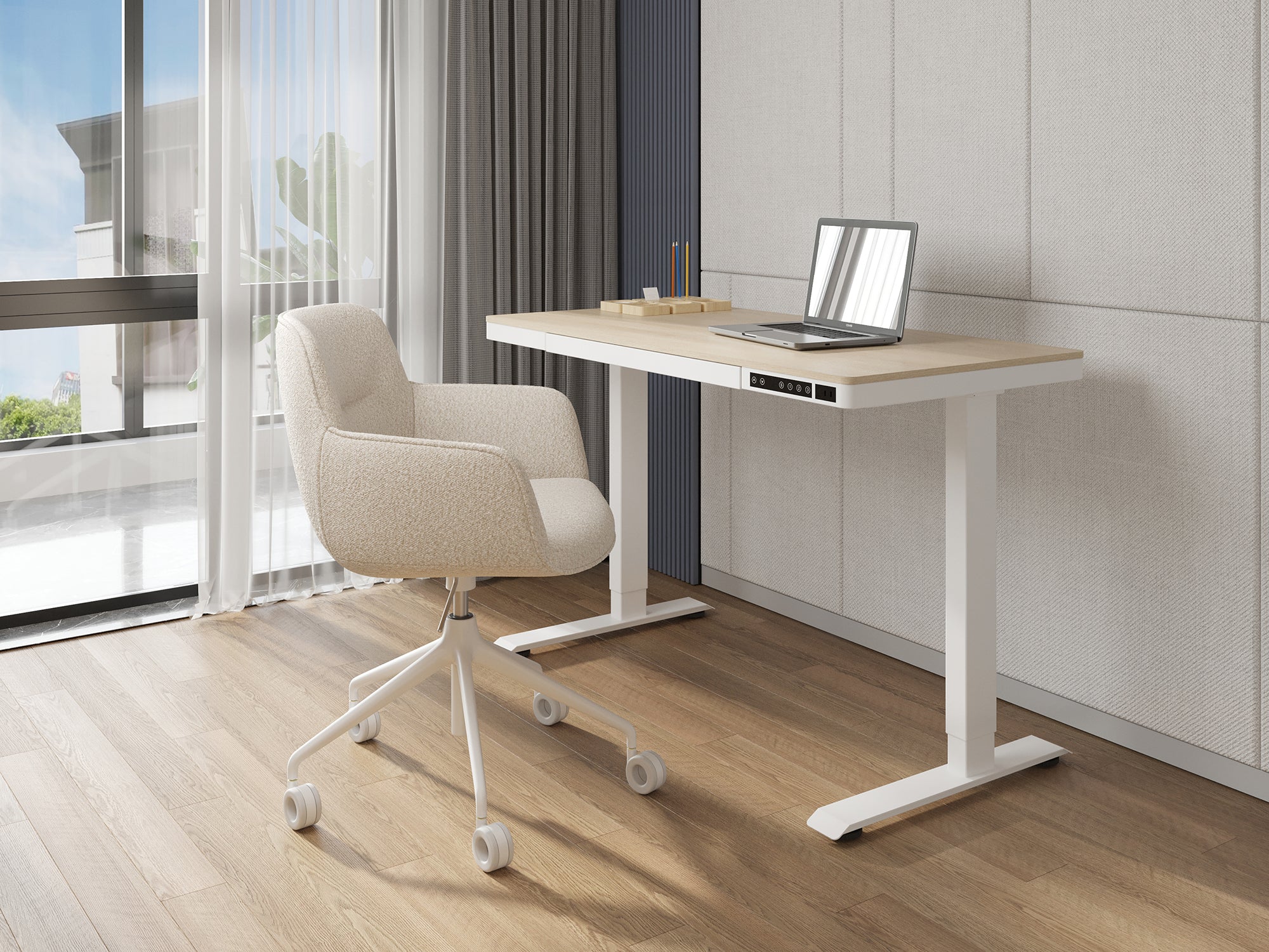 FlexDesk Pro 120x60 CM (Ek/Vit)