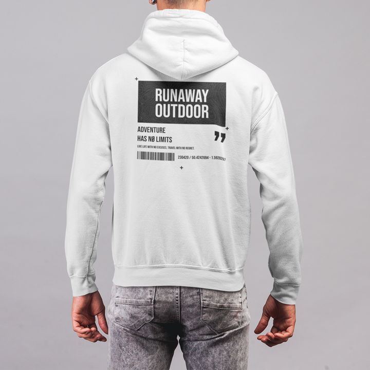 Hoodie Runaway No Limits Blanc