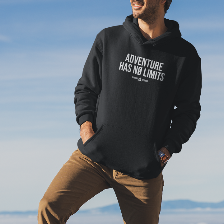 Hoodie noir Runaway Adventure Has No Limits