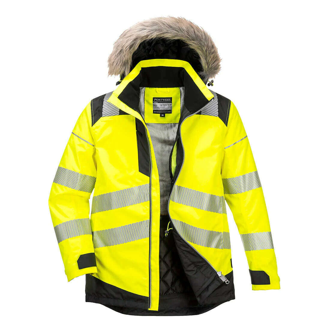 PW369 - PW3 Hi-Vis Vinter Parkas Jacka. Portwest