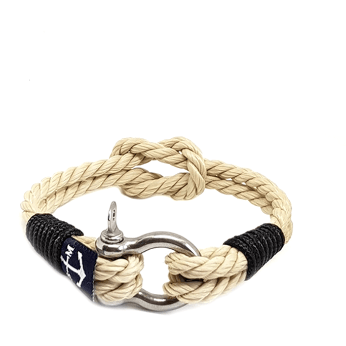 Classic Rope and Black Cord Nautical Bracelet