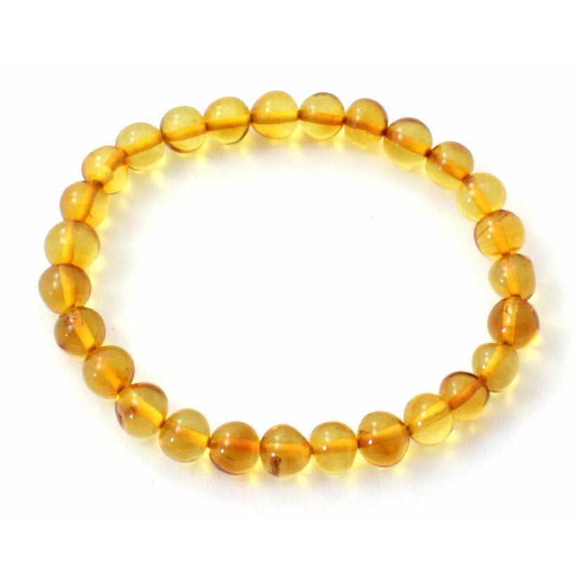 Amber Polished Stretch Bracelets for Adults