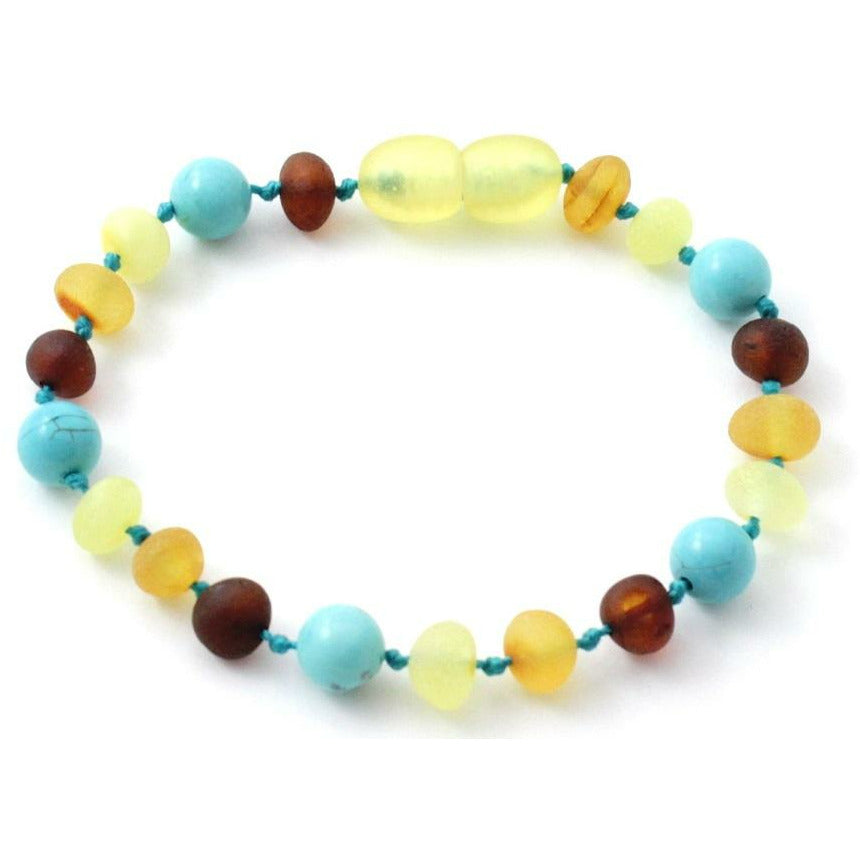 Amber and Turquoise Green Bracelets