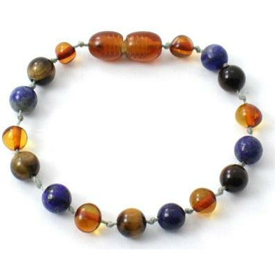 Amber and Tiger's Eye Anklets or Bracelets