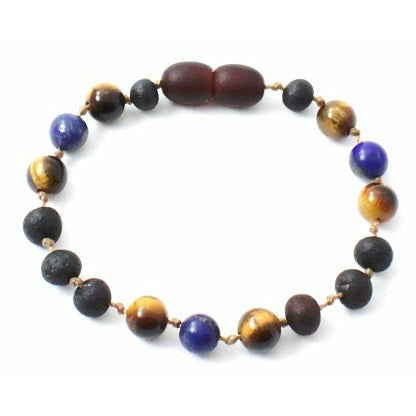 Amber and Tiger's Eye Anklets or Bracelets