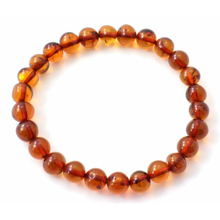 Amber Polished Stretch Bracelets for Adults