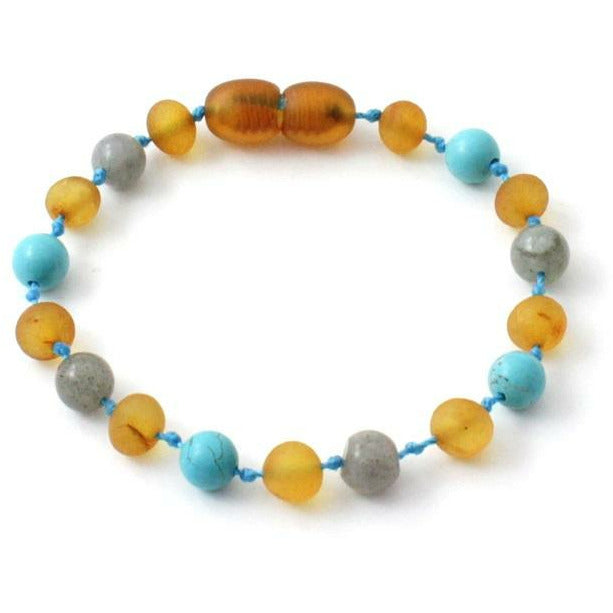 Amber and Turquoise Green Bracelets