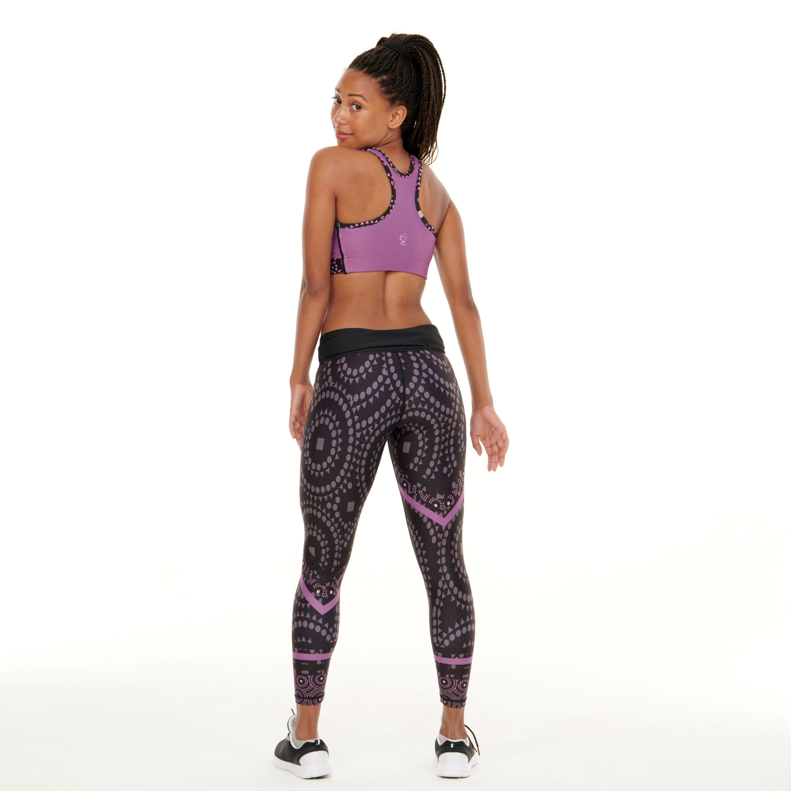 Signature On Purple Splash Leggings