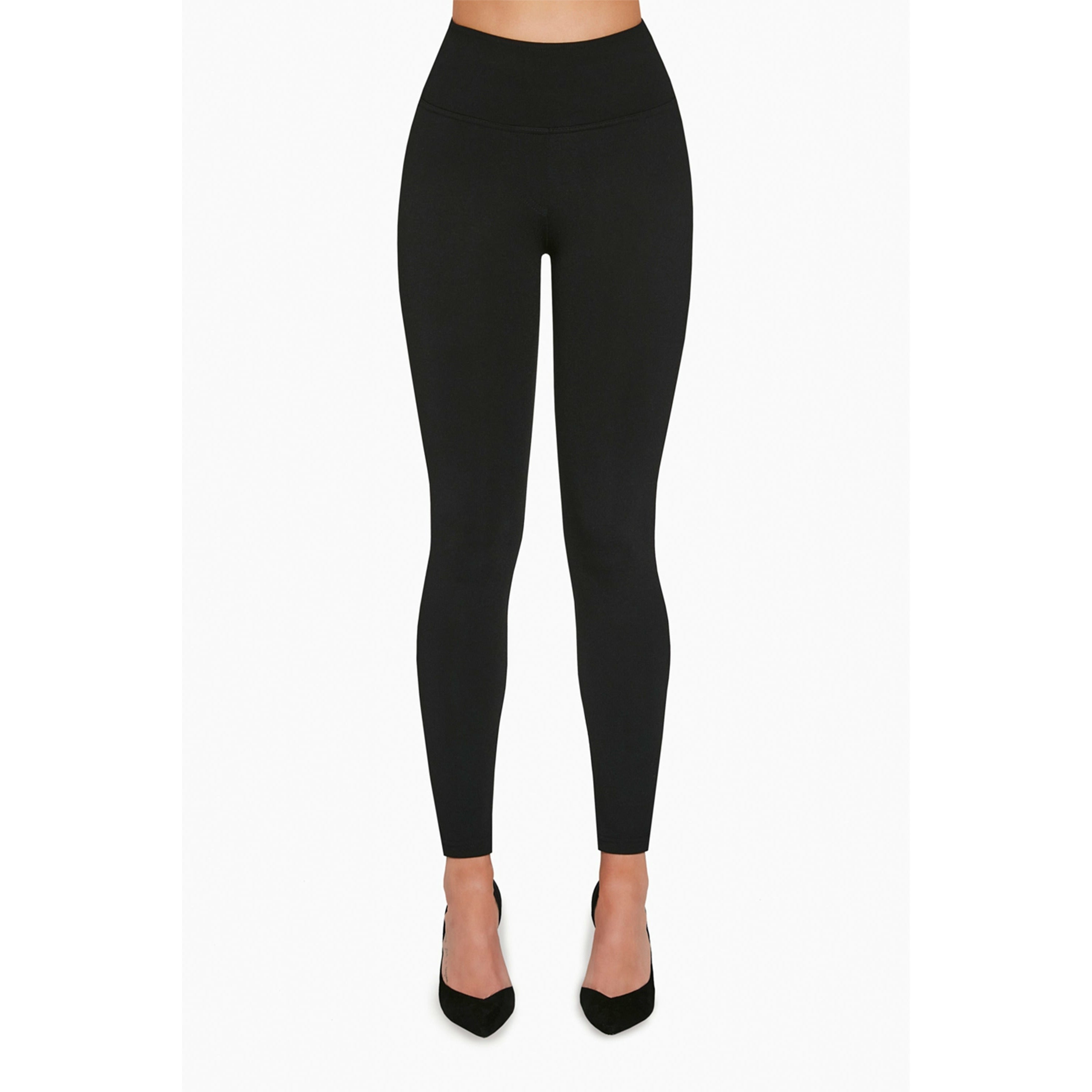 JUSTINE 400DEN black viscose push up leggings